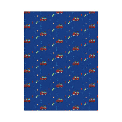 Receiving Blanket Soft Fleece" MAJK Turtle Firefighter" First Responder Design