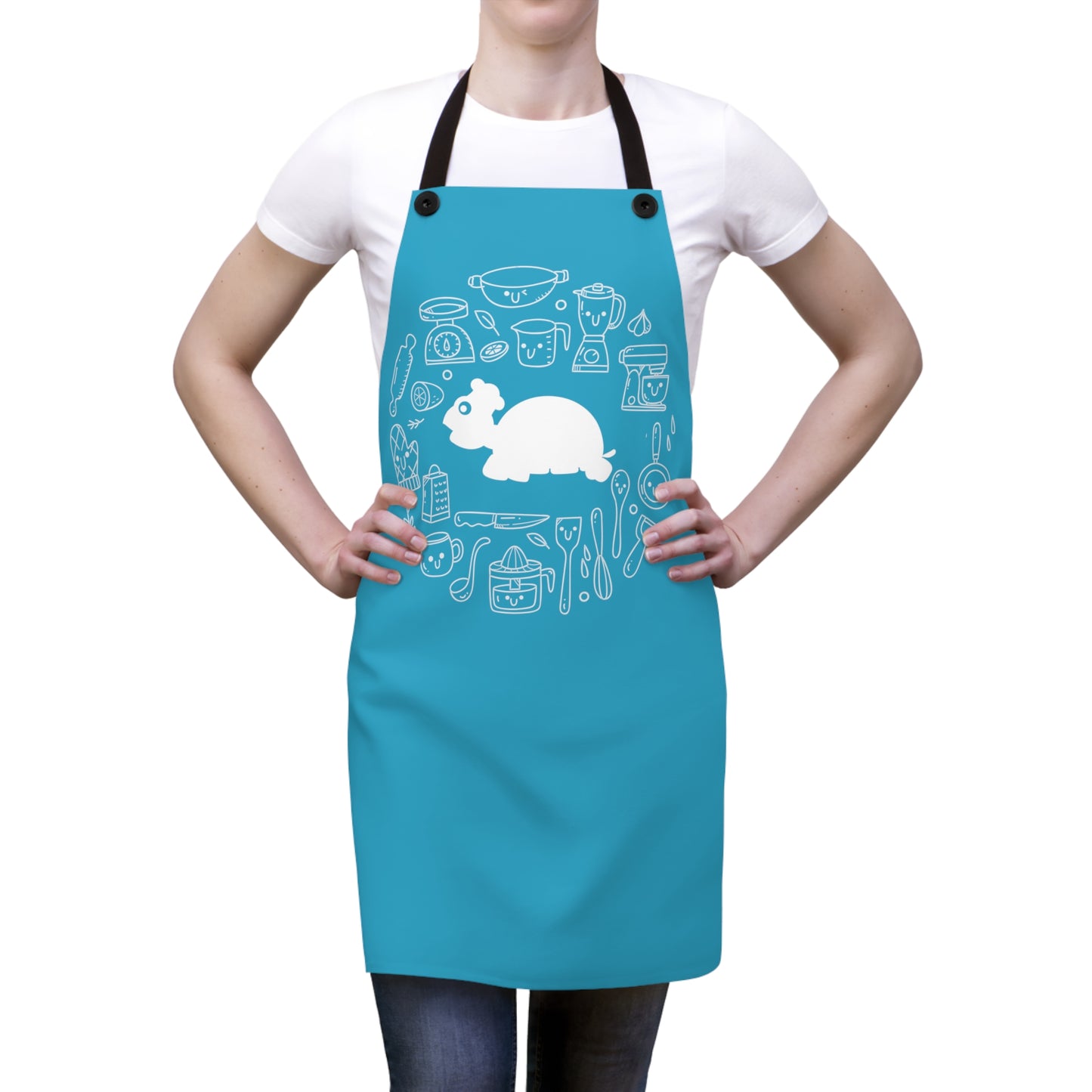 Chef MAJK Turtle with elements MAJK Cooking Apron - Turquoise