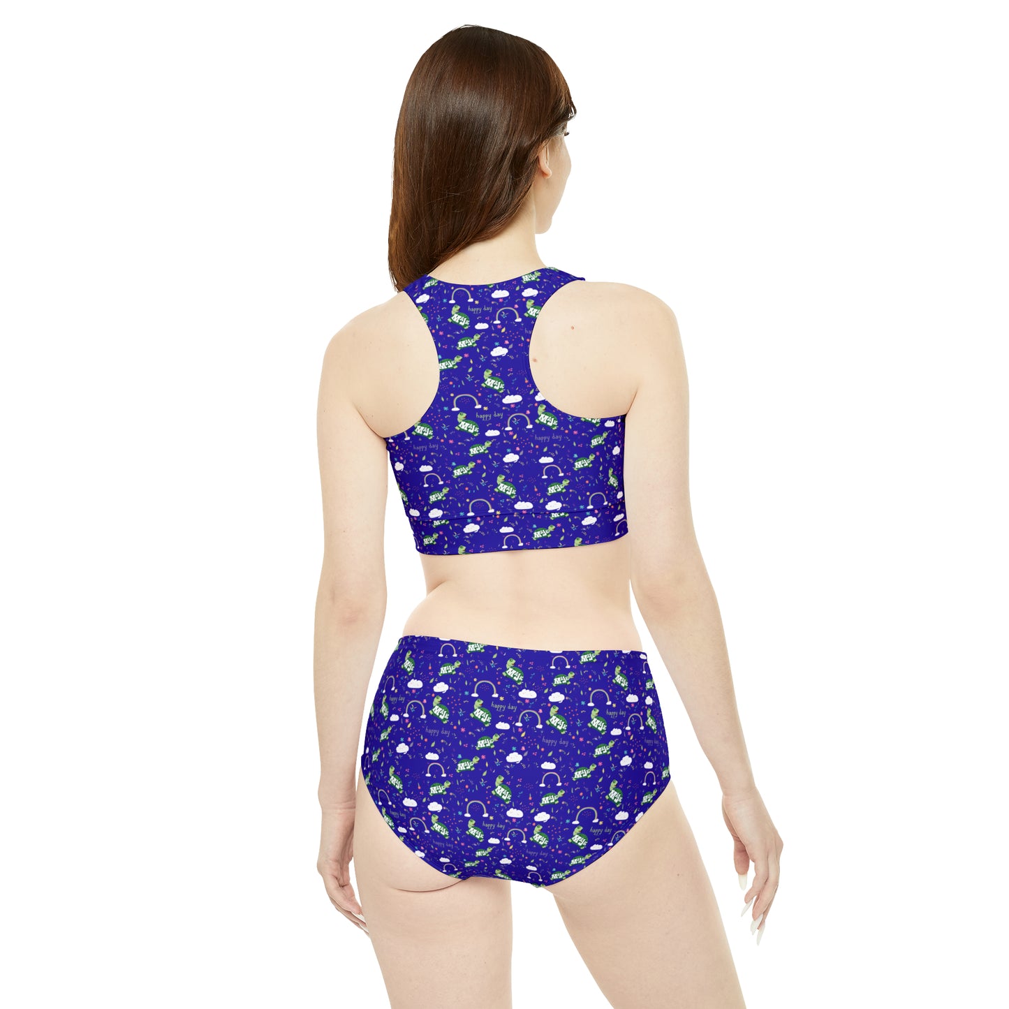 Youth/ Women's Sporty 2 piece Bikini Swimsuit set "Happy Days Collection"