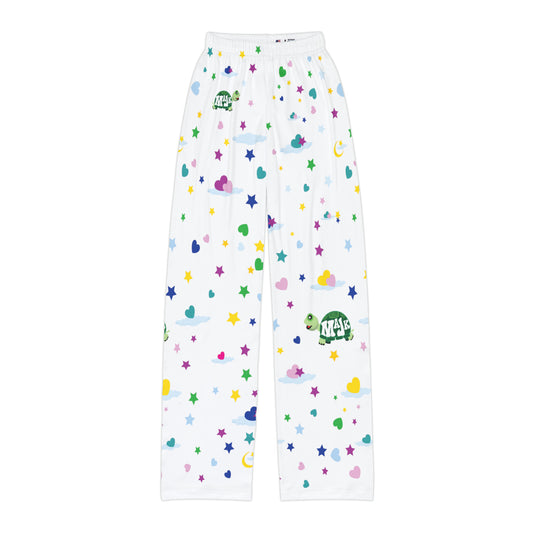 Girl's Pajama Pants, White, "Sweet Dreams"