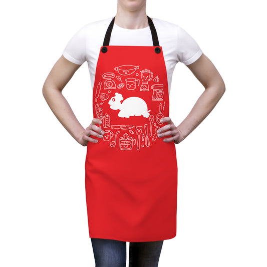 Chef MAJK Turtle with elements MAJK Cooking Apron - Red