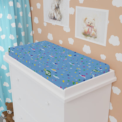 Baby Changing Pad Cover "Sweet Dreams Collection" (lt. Blue)