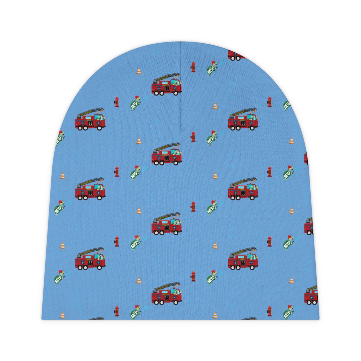 Baby Beanie — MAJK Turtle Firefighter pattern