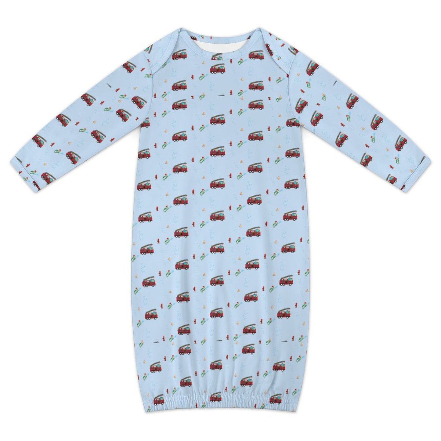 Baby Sleeper Gown "Fire truck theme"