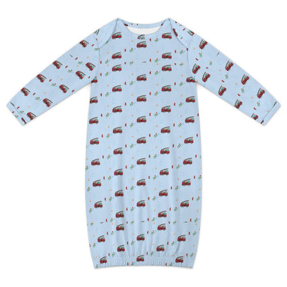 Baby Sleeper Gown "Fire truck theme"
