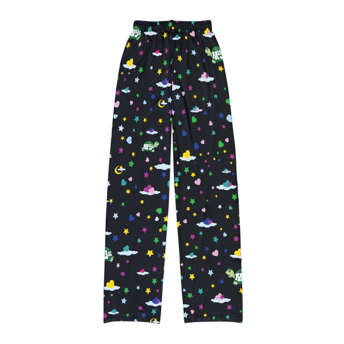 Kids Pajama Pants, Black "Sweet Dreams"