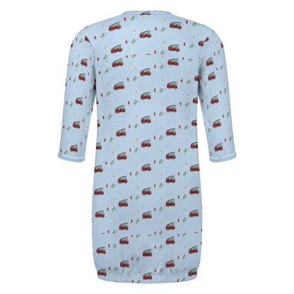 Baby Sleeper Gown "Fire truck theme"