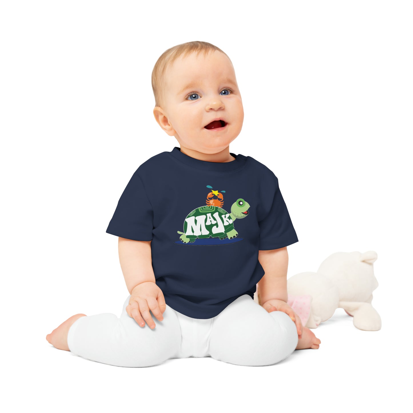 Baby T-Shirt -"Bestie's" Collection w/ unilateral shoulder snaps