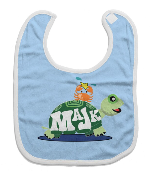 Cotton baby bib/ drooling towel "Besties"