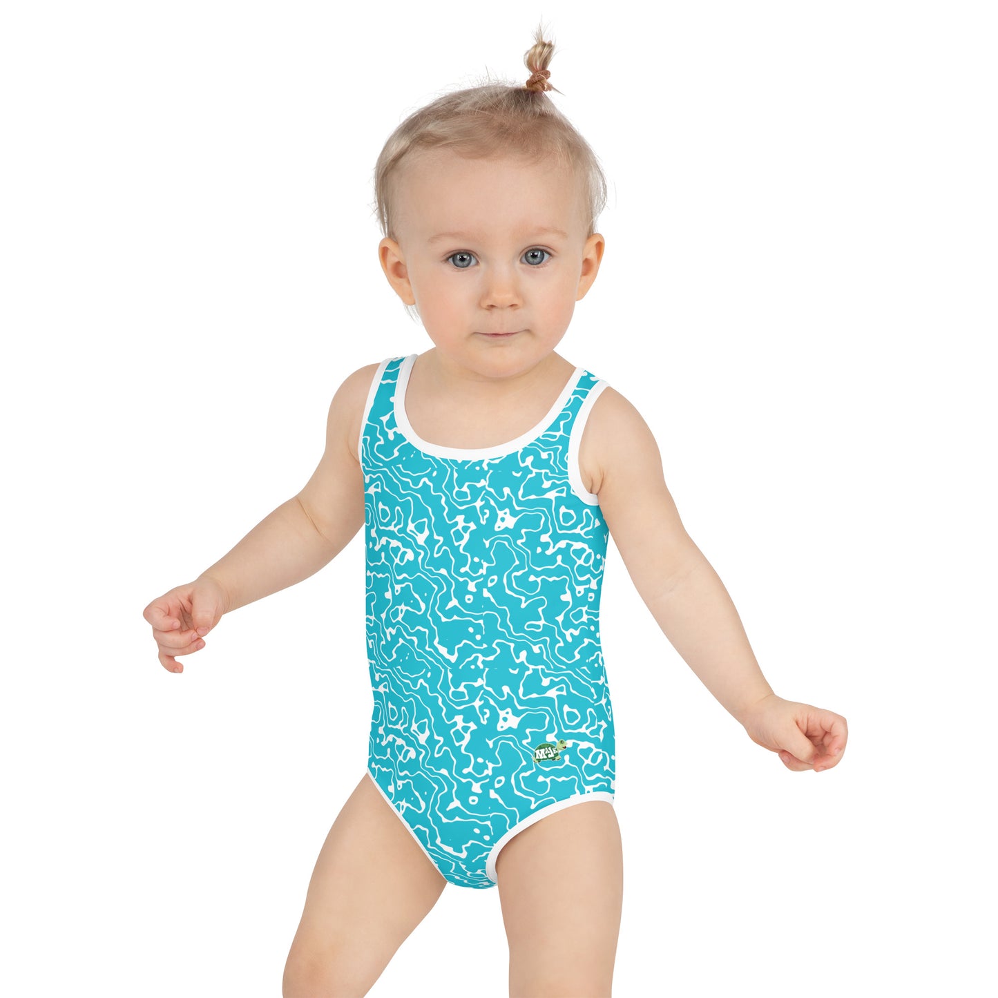 All-Over Print Girl's one-piece Swimsuit "Water ripple"