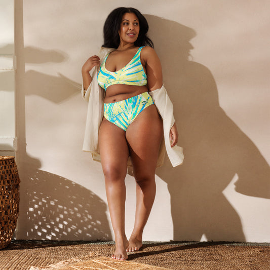 Women's high-waisted 2 piece bikini "Aruba Breeze"