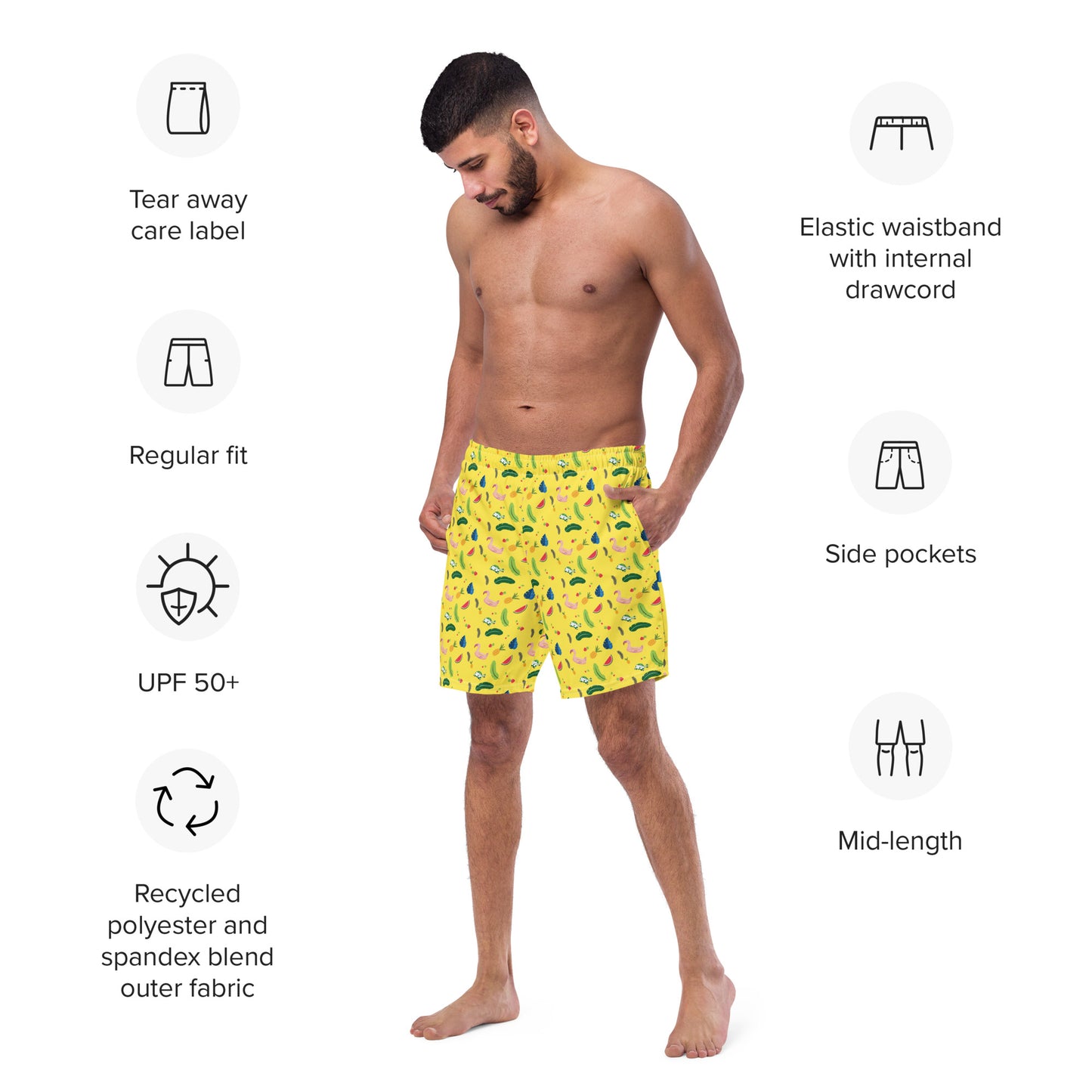 Men's swim trunks "Shell-abration"