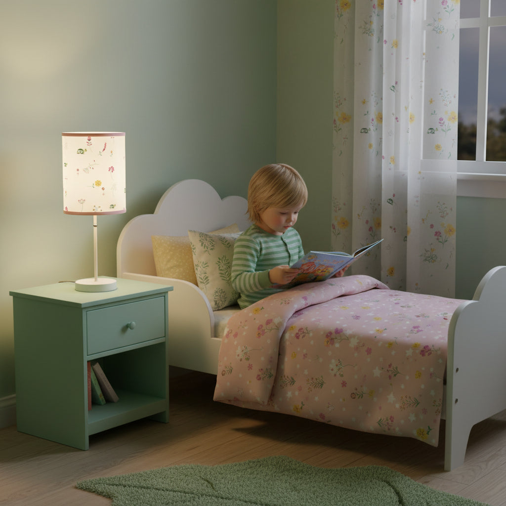 Lamp on a Stand, US|CA plug - "Baby in Bloom"