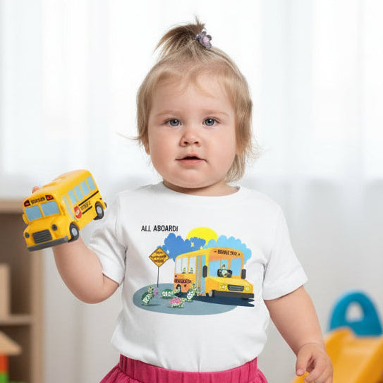 Baby Short Sleeve T-Shirt "Snuggle Bus" Collection (3mo-24 mo)