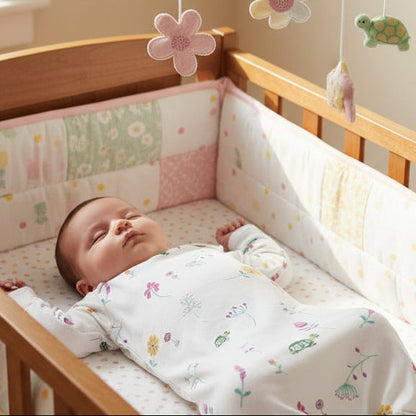 Baby Sleeper Gown "Baby in bloom"