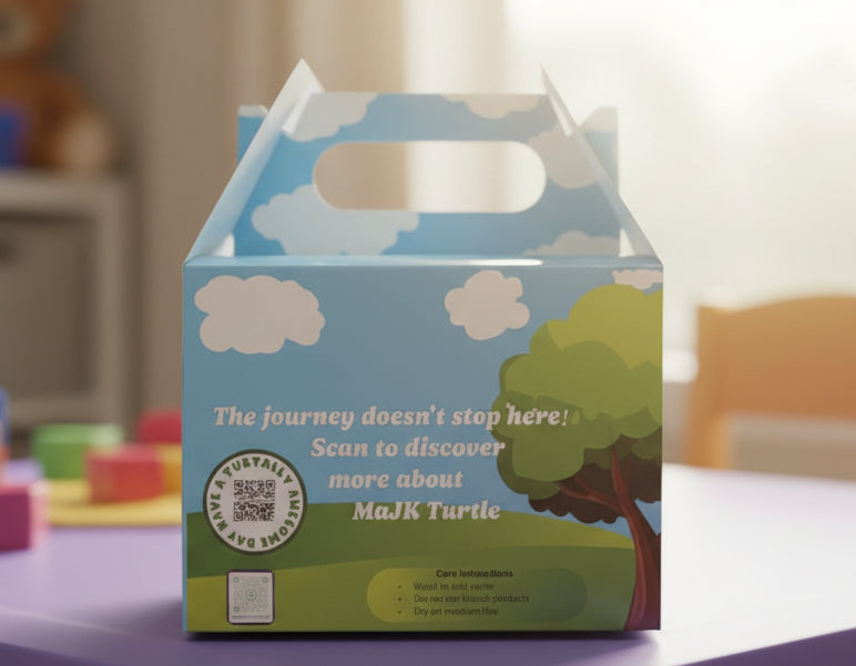 MAJK Turtle Plush Stuffed Toy, 12"