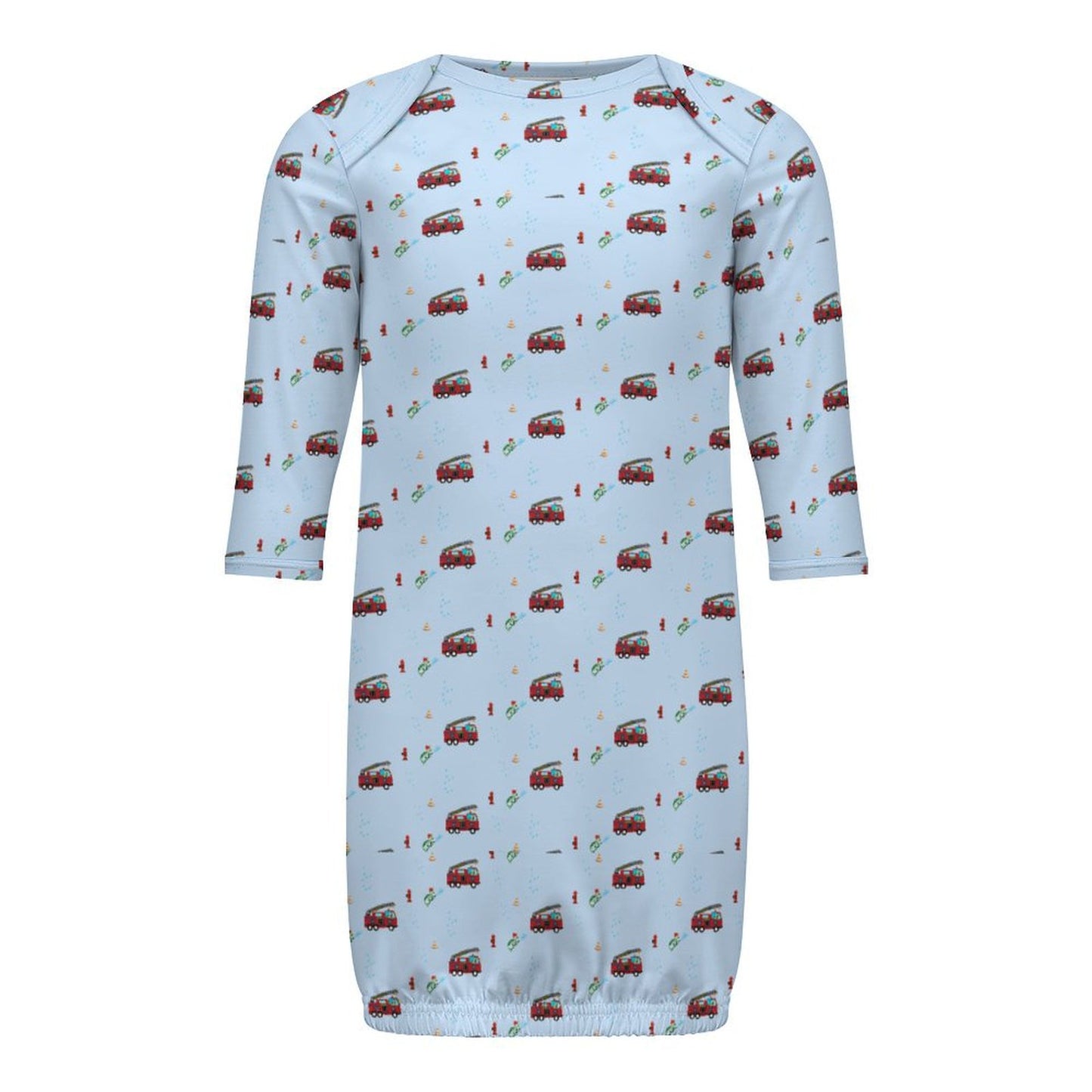 Baby Sleeper Gown "Fire truck theme"