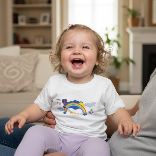 Baby Short Sleeve T-Shirt "Fly, Dream, Soar"