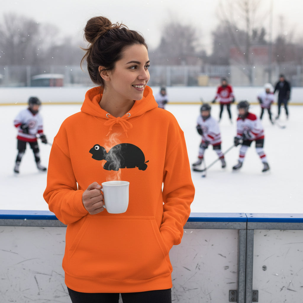 Unisex College Hoodie, MaJk, Black, Silhouette