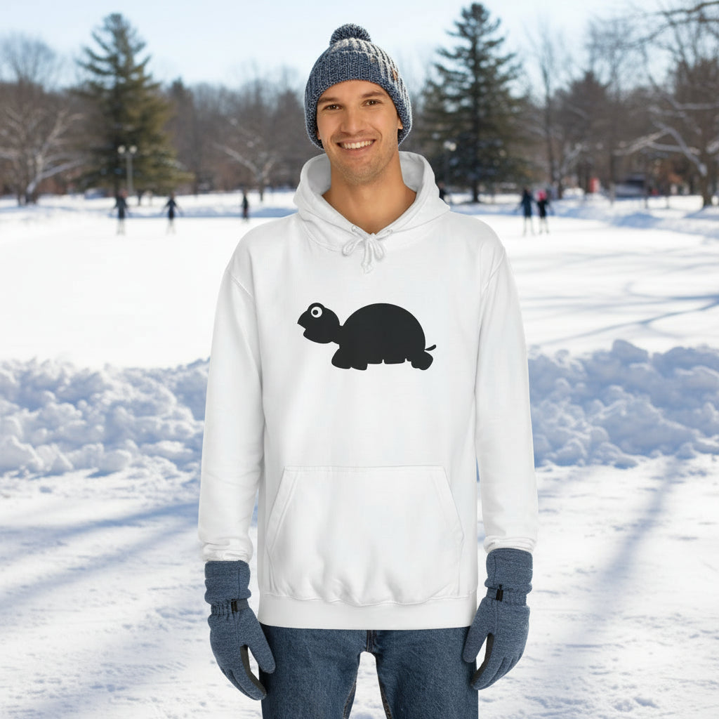 Unisex College Hoodie, MaJk, Black, Silhouette