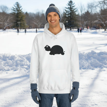 Unisex College Hoodie, MaJk, Black, Silhouette