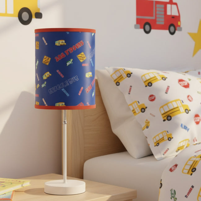 Lamp on a Stand, US|CA plug - Snuggle Bus Collection (blue)