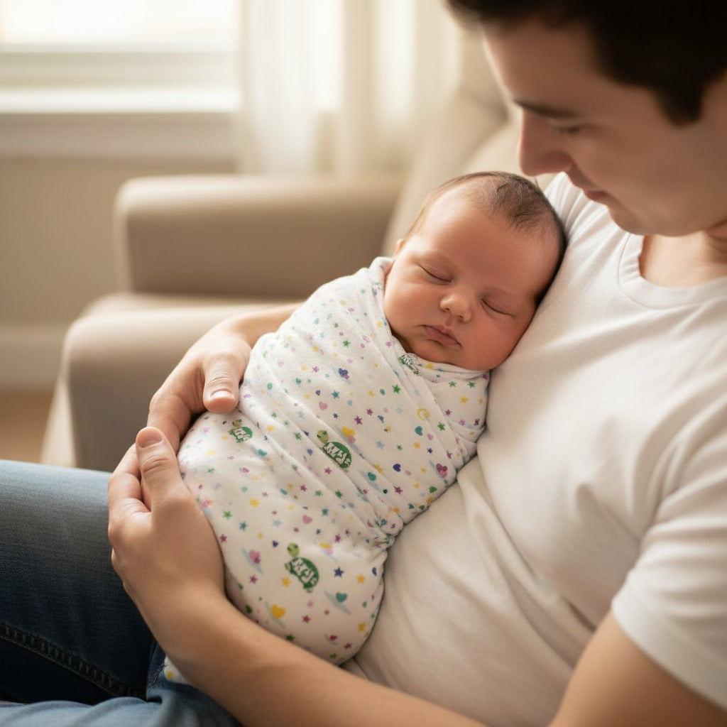 Baby Swaddle Blanket "Sweet Dreams Little One"  (White)
