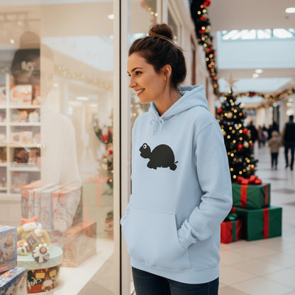 Unisex College Hoodie, MaJk, Black, Silhouette