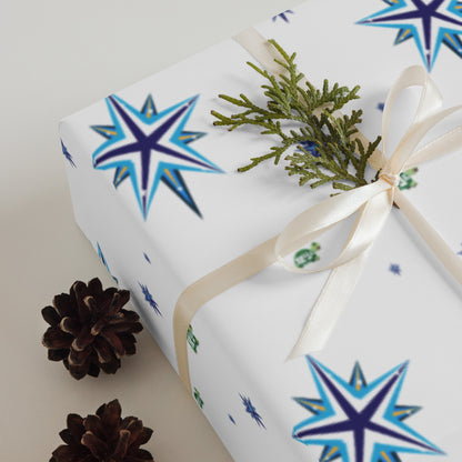 Designer Wrapping Paper Sheets "Turtally Starry Night"