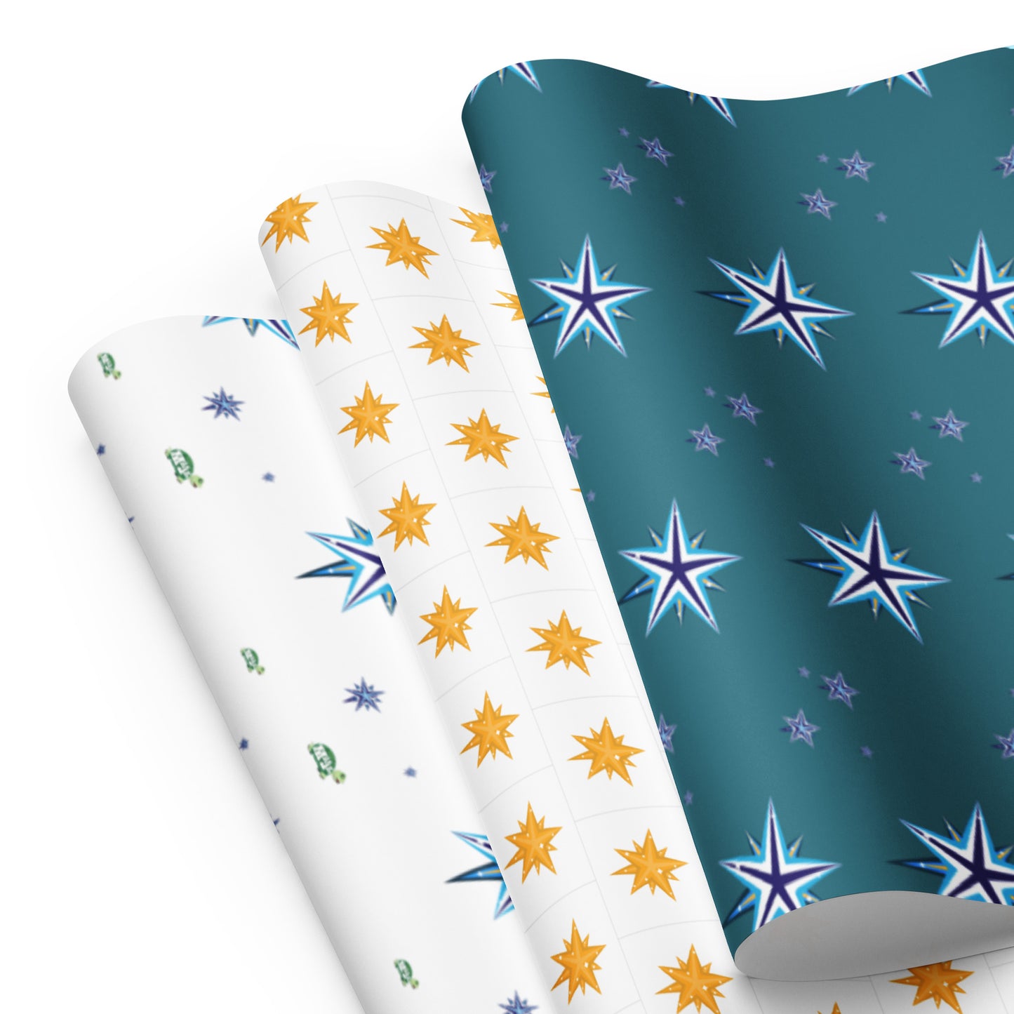 Designer Wrapping Paper Sheets "Turtally Starry Night"