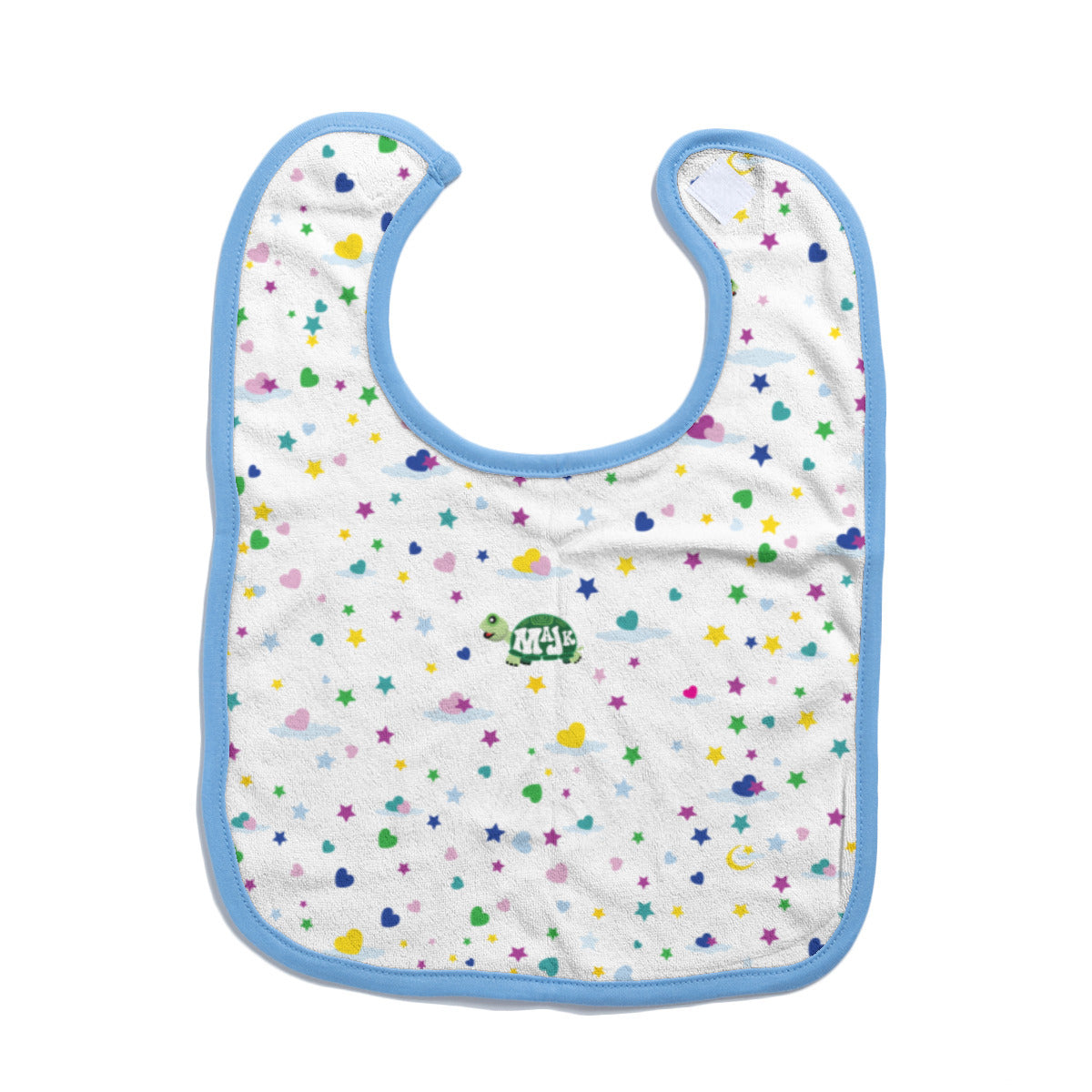 Cotton Baby Bib/Drooling Towel  "Sweet Dreams Little One" (White)