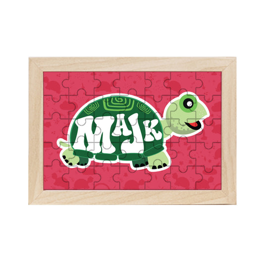 Picture Frame Puzzle -MaJk Turtle (Red)