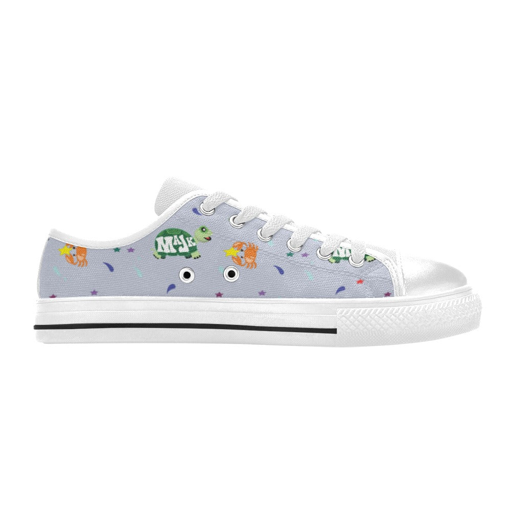 Canvas Kid's low-cut Sneaker "Surf's up" (Grey)