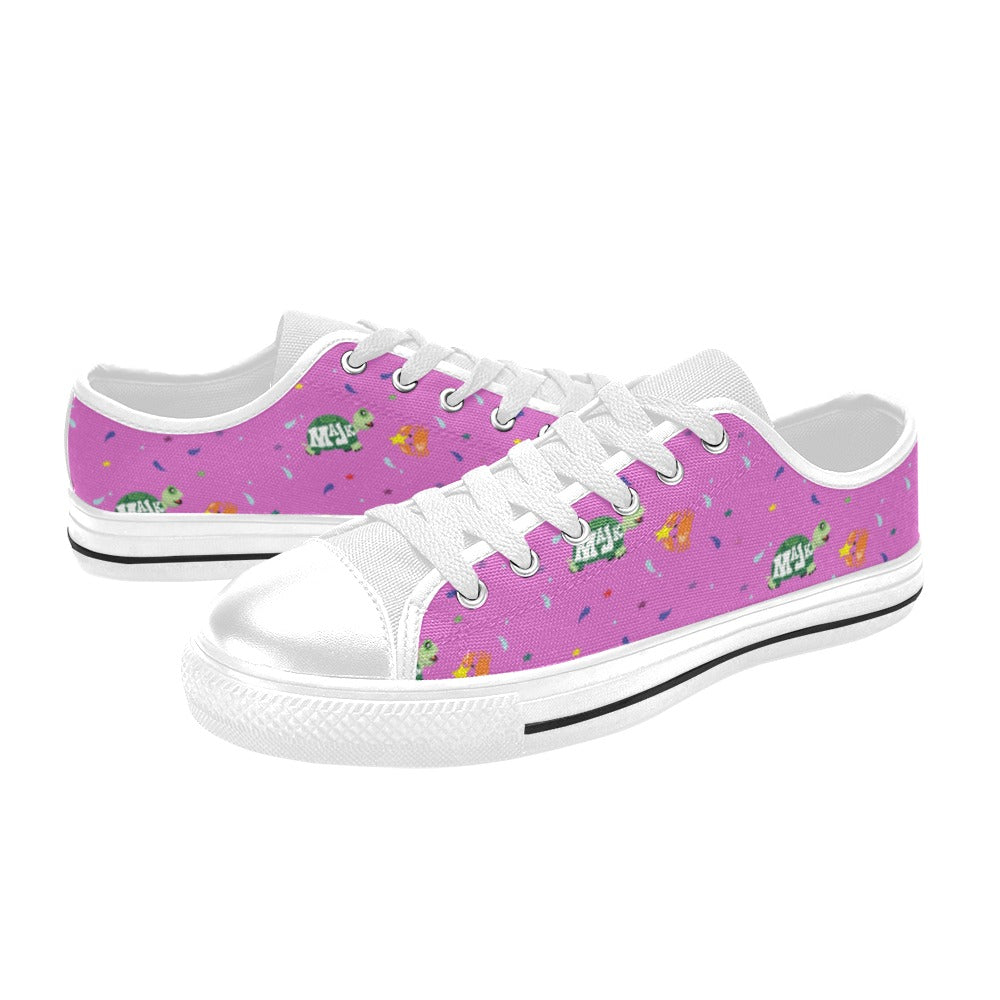 Canvas Kid's low-cut sneakers "Surf's Up " (Bubble gum pink)