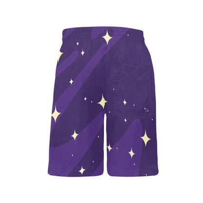 All Over Print Boys' Beach Shorts "To the moon"