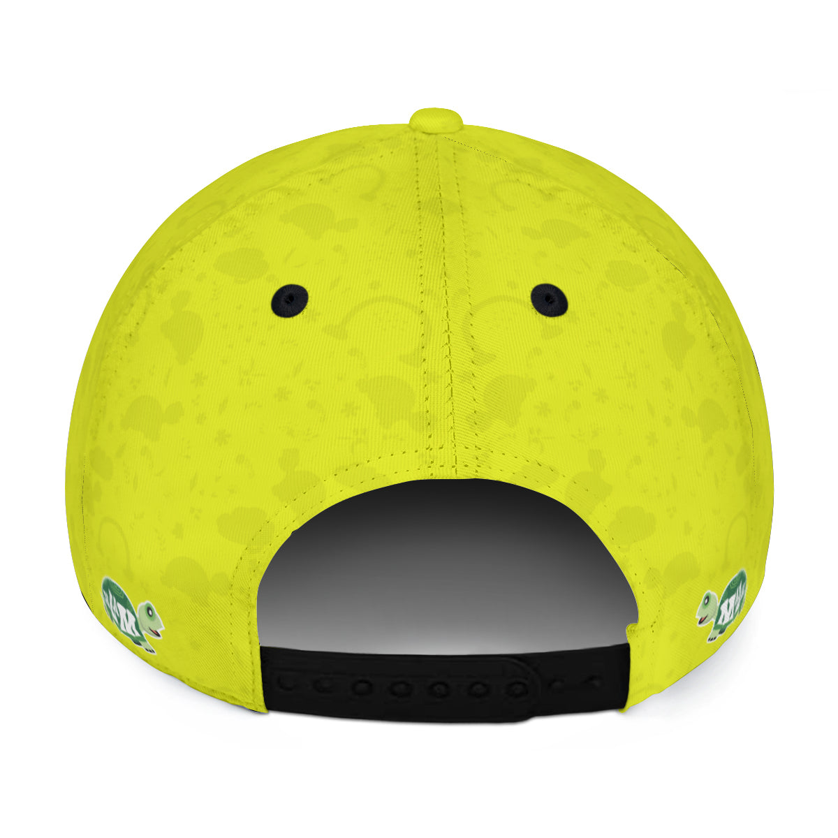 Full width flat visor brim hat "Happy Days-lemon/lime"