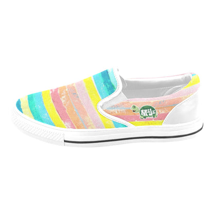 Kid's Slip On Canvas shoes  "Pastel Watercolors"