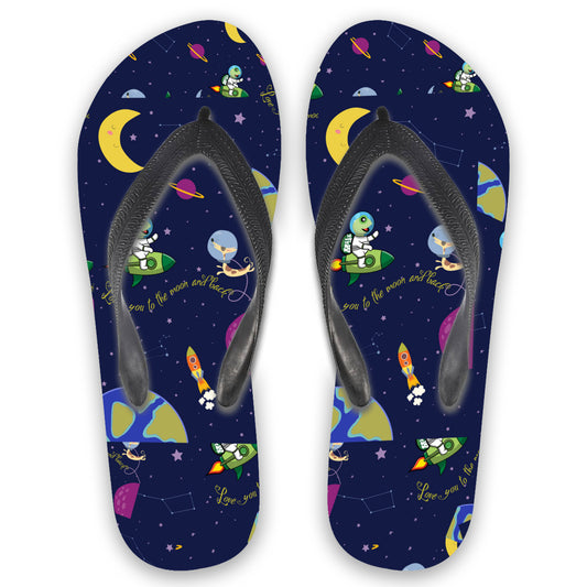 Flip Flops｜Rubber "Love you to the Moon and Back"
