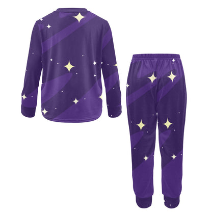 Big Boys' Crew Neck Long Pajama Set " Galactic Explorer"