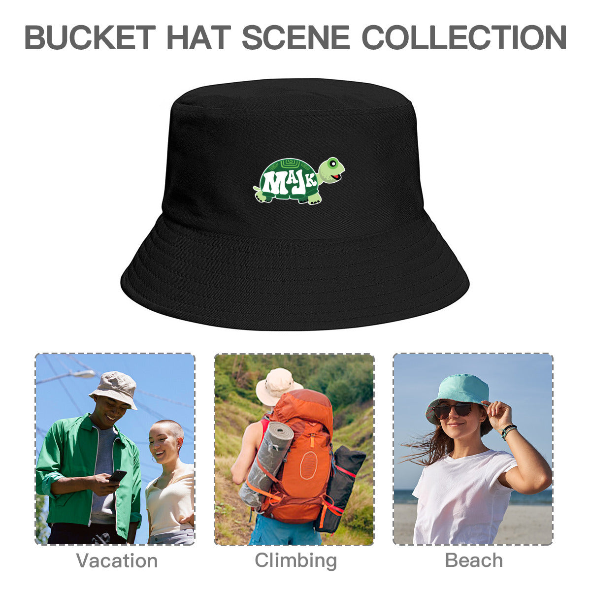 Bucket Hat "MaJK Turtle"