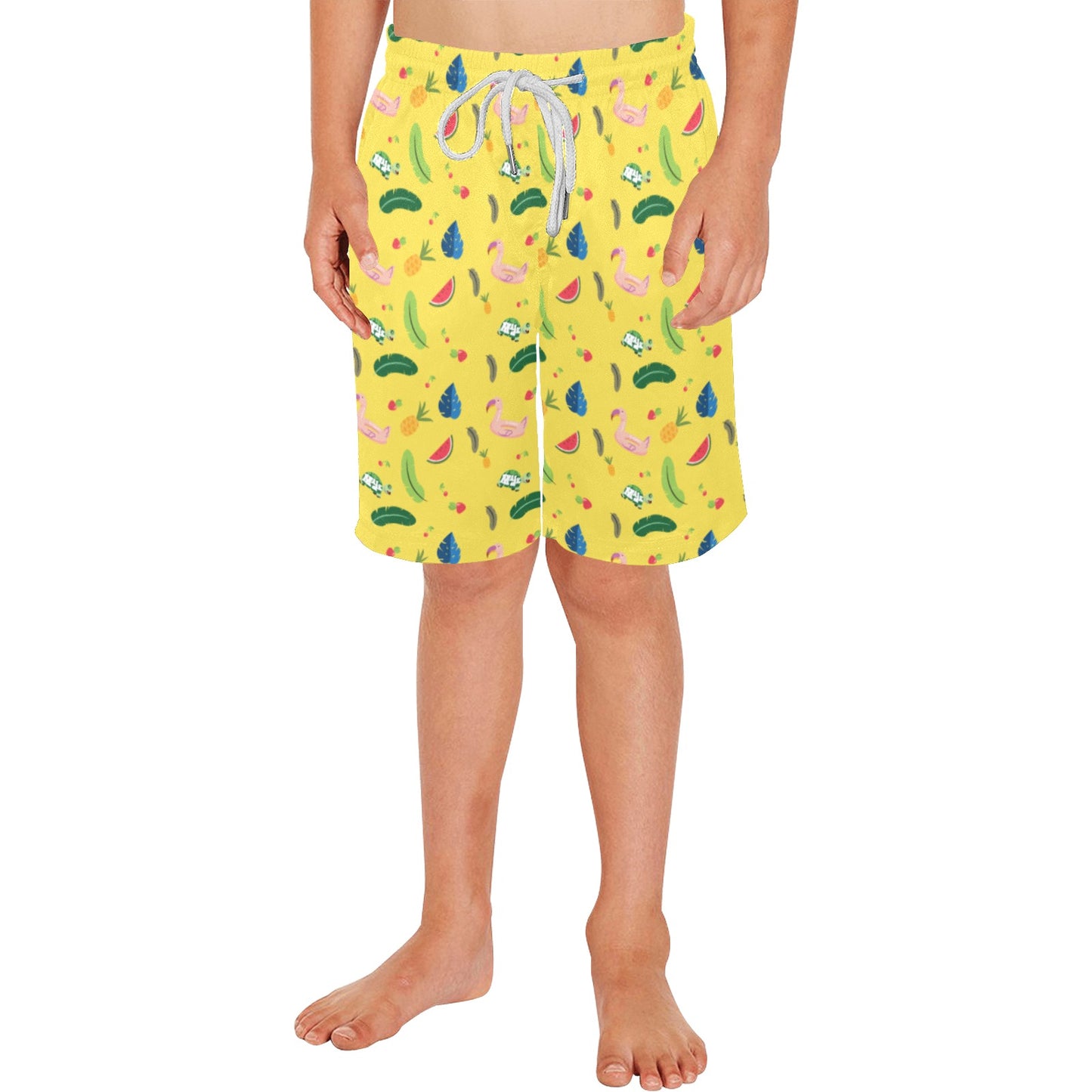 All Over Print Boys' Beach Shorts "Shell-abration"