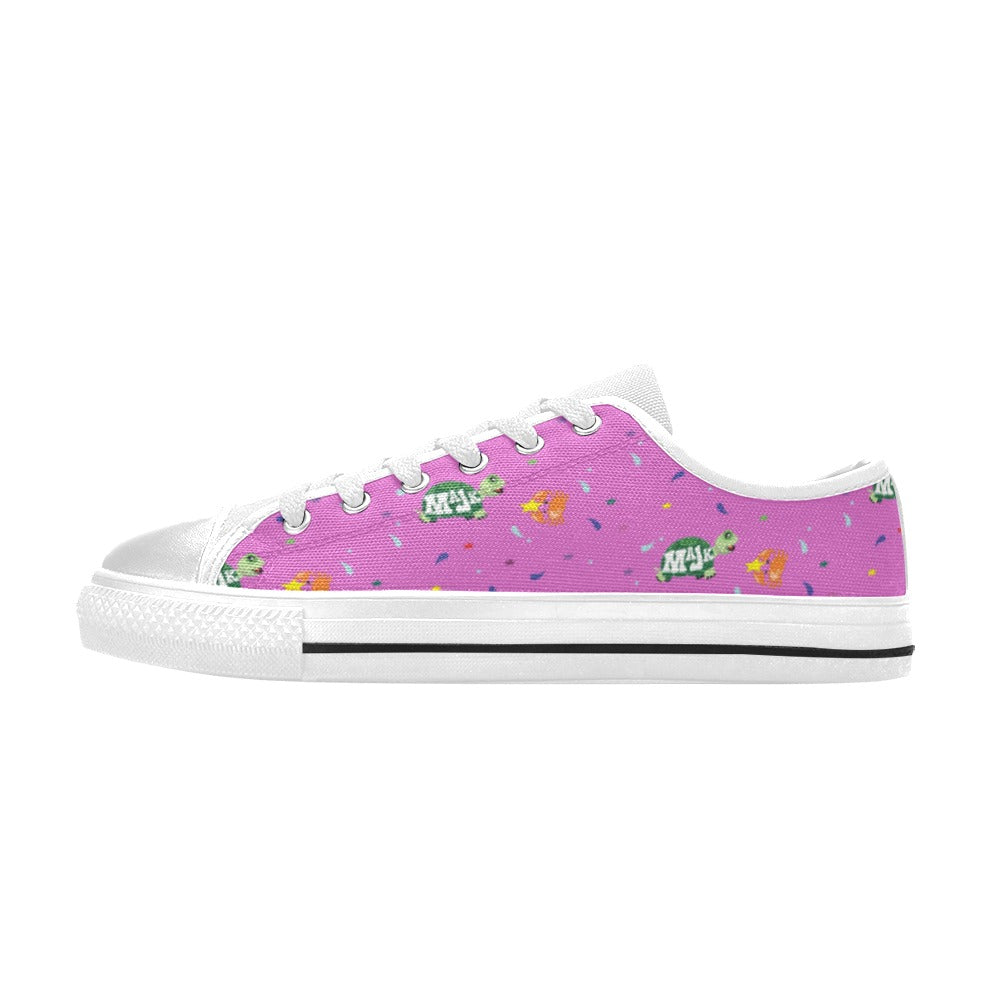 Canvas Kid's low-cut sneakers "Surf's Up " (Bubble gum pink)