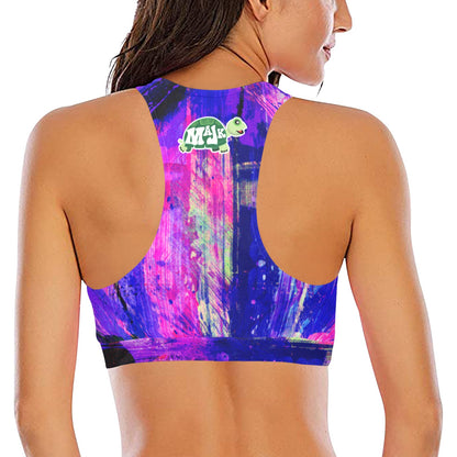 Women's Work Out Bikini Crop Top "Purple blush"