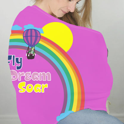 Versatile Nursing Cover-Milk Silk  " Fly, Dream, Soar"