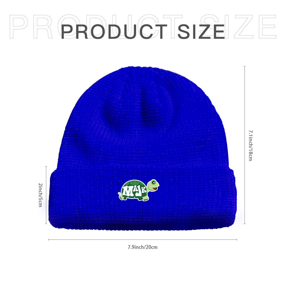 Kid's Knitted Hat  "MaJk Turtle logo"