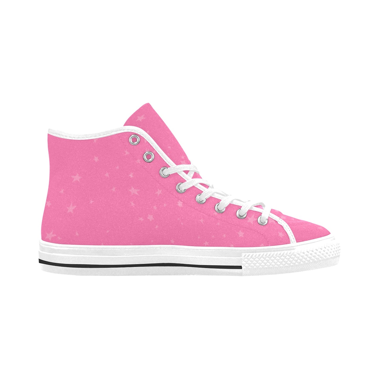 Women's Vancouver High Top Canvas Sneaker. "Pink Warrior"