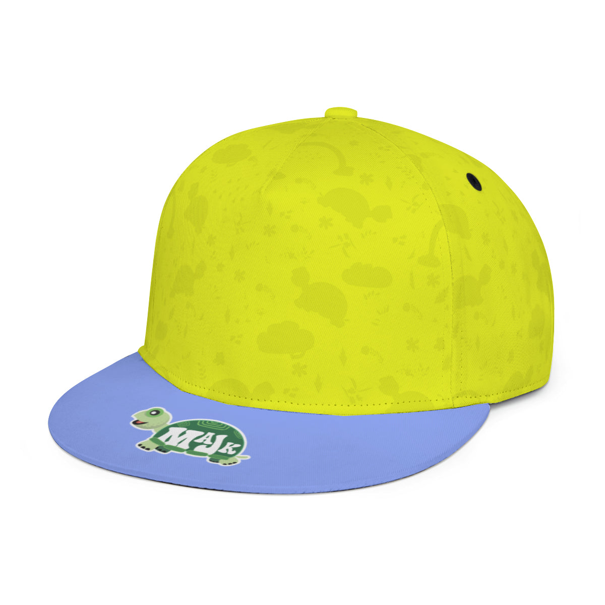 Full width flat visor brim hat "Lime"
