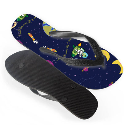 Flip Flops｜Rubber "Love you to the moon inspo"