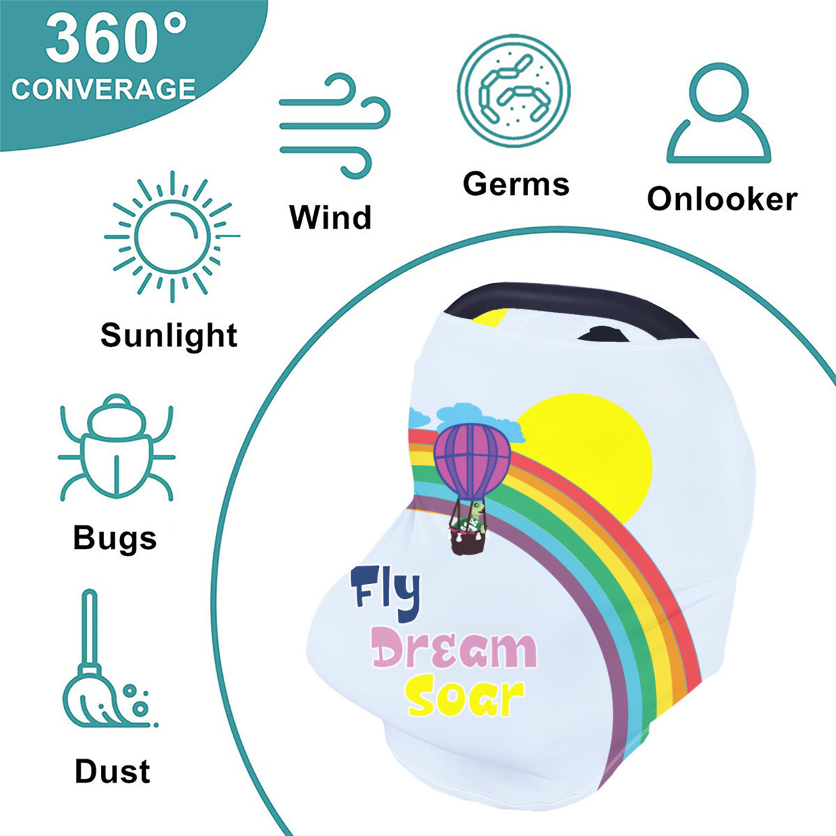 Versatile Nursing Cover｜Milk Silk - "Fly, Dream, Soar"