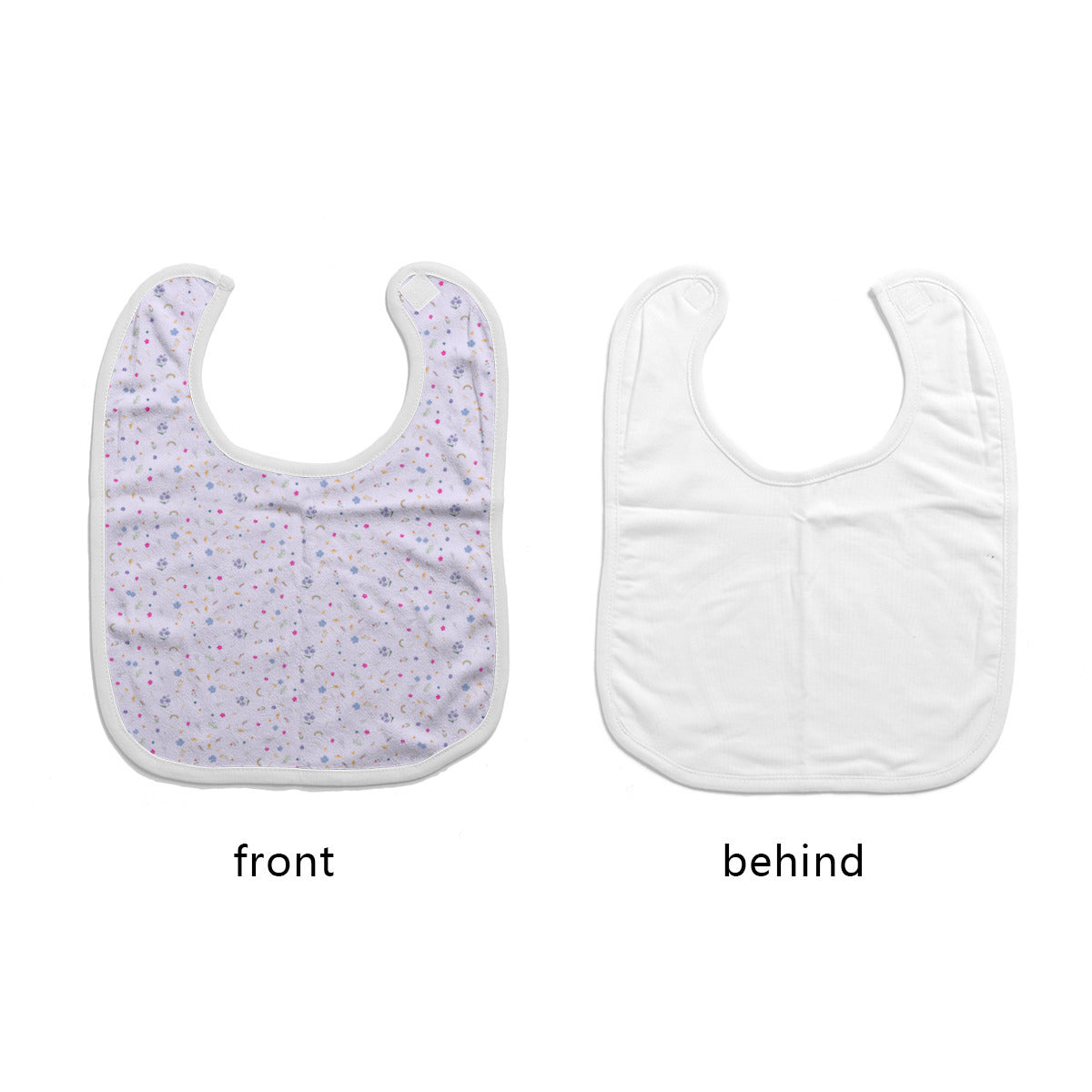 Cotton Baby Bib/ Drooling Towel - Over the Rainbow Collection (Flower Pattern)